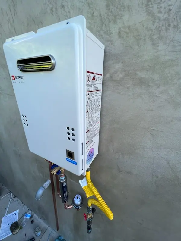 Tankless water heater installation for Vinings Estates homes